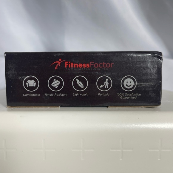 Fitness Factor Featherlight Speed Jump Rope - Black and Orange NIB - Picture 3 of 5